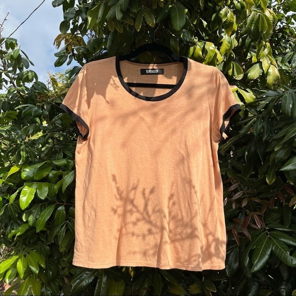 Reformation Tops - Reformation peach orange tan ringer short sleeve T-shirt